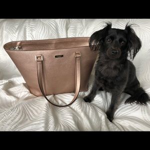 Kate Spade Rose Gold Leather Tote